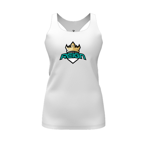 [FT0TRBWH-FYS-LOGO1] Decker Racerback Tank Top (Female Youth S, White, Logo 1)