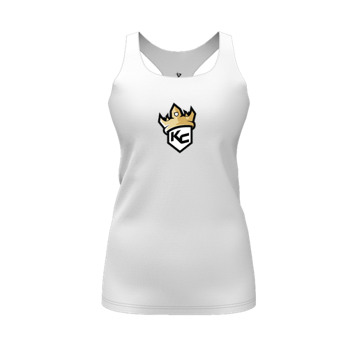 [FT0TRBWH-FYS-LOGO2] Decker Racerback Tank Top (Female Youth S, White, Logo 2)