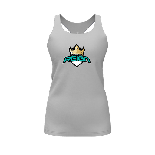 [FT0TRBGY-FYS-LOGO1] Decker Racerback Tank Top (Female Youth S, Gray, Logo 1)