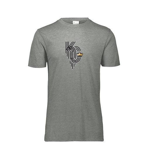 [FTSCUBGY-AS-LOGO3] Decker Men's Tri-Blend T-Shirt - Short Sleeve (Adult S, Gray, Logo 3)