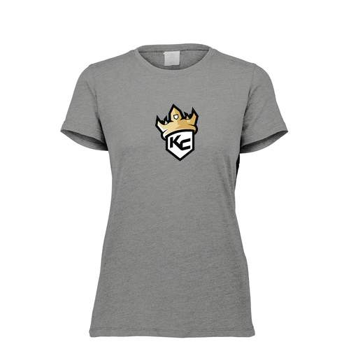[FTSCUBGY-FAXS-LOGO2] Decker Women's Tri-Blend T-Shirt - Short Sleeve (Female Adult XS, Gray, Logo 2)