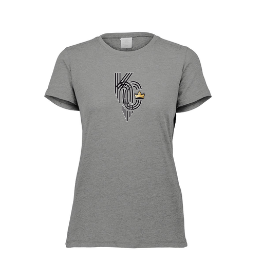 [FTSCUBGY-FAXS-LOGO3] Decker Women's Tri-Blend T-Shirt - Short Sleeve (Female Adult XS, Gray, Logo 3)