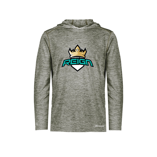 [FOLHCGGY-AS-LOGO1] Decker Men's Charge Hoodie (Adult S, Gray, Logo 1)