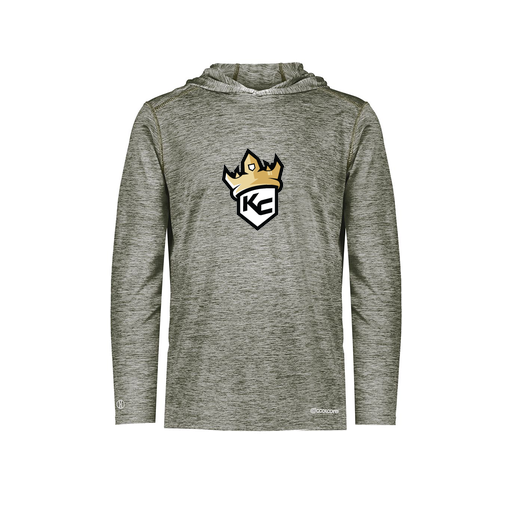 [FOLHCGGY-AS-LOGO2] Decker Men's Charge Hoodie (Adult S, Gray, Logo 2)