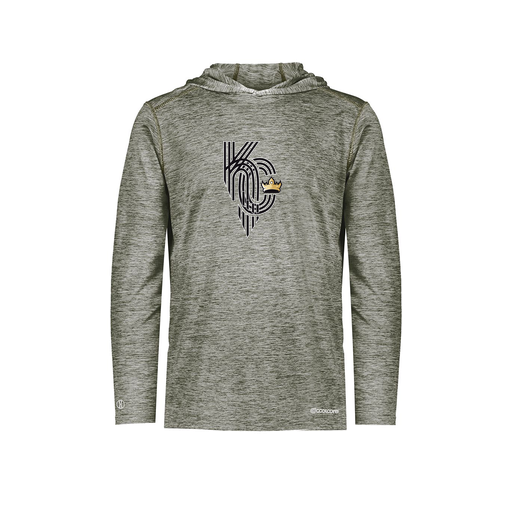 [FOLHCGGY-AS-LOGO3] Decker Men's Charge Hoodie (Adult S, Gray, Logo 3)