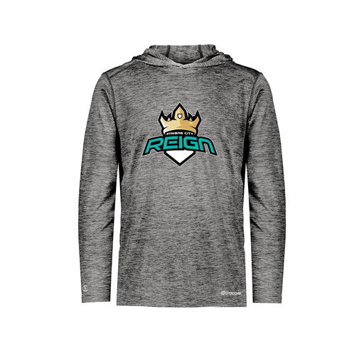 [FOLHCGBK-YS-LOGO1] Decker Youth Charge Hoodie (Youth S, Black, Logo 1)