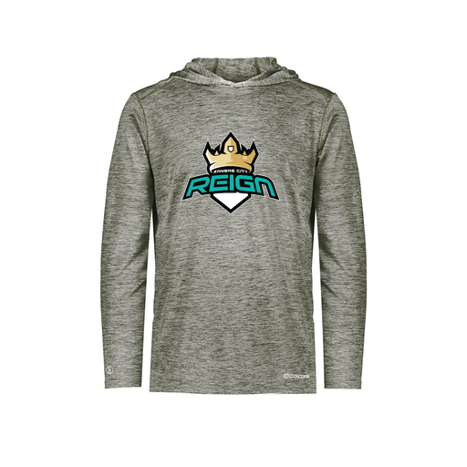 [FOLHCGGY-YS-LOGO1] Decker Youth Charge Hoodie (Youth S, Gray, Logo 1)