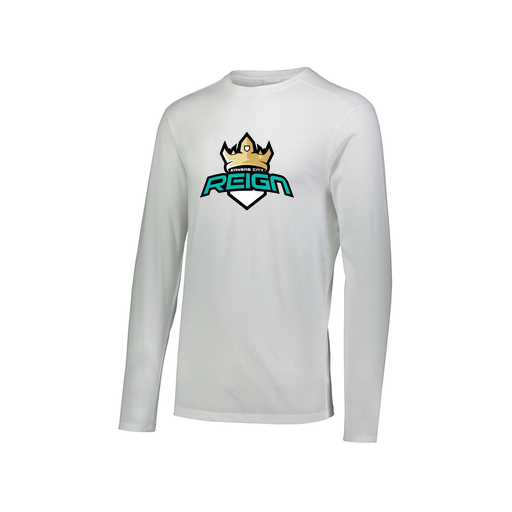 [FTLCUBWH-AXS-LOGO1] Decker Men's Tri-Blend T-Shirt - Long Sleeve (Adult XS, White, Logo 1)