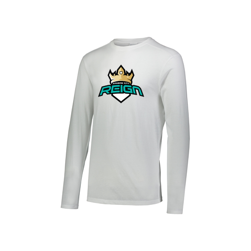 [FTLCUBWH-YS-LOGO1] Decker Youth Tri-Blend T-Shirt - Long Sleeve (Youth S, White, Logo 1)